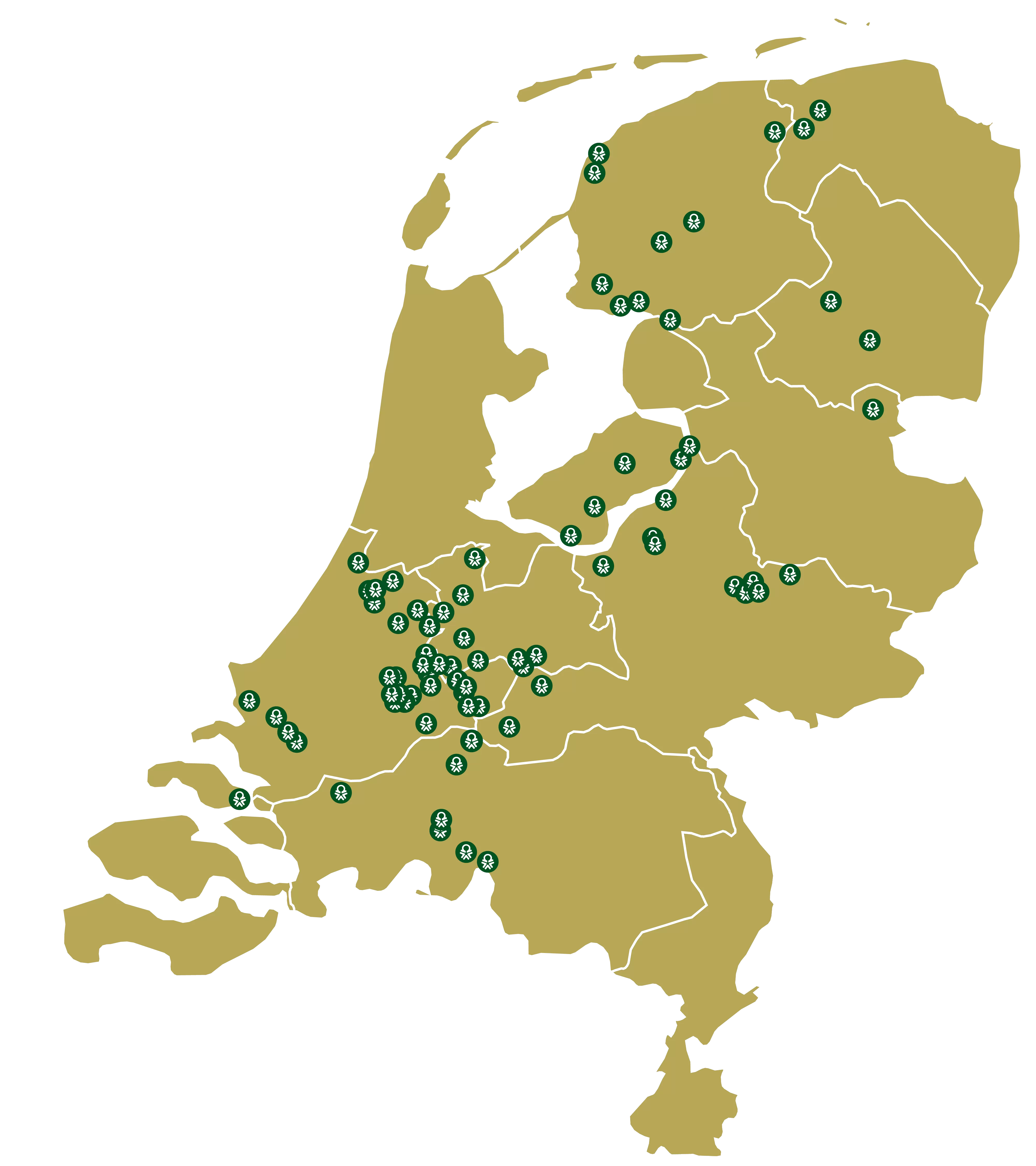 locaties NL Goud